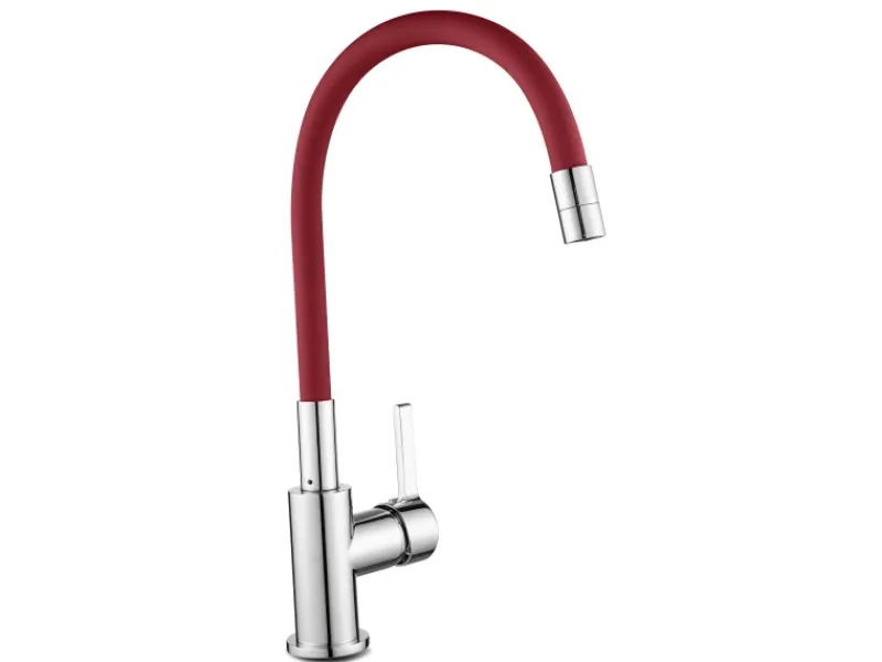 baliv Einhebelmischer<Küchenarmatur KI-1823 Chrom-Rot