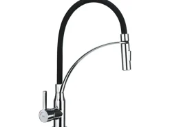 Outlet baliv Küchenarmatur KI-1861 Chrom-Schwarz