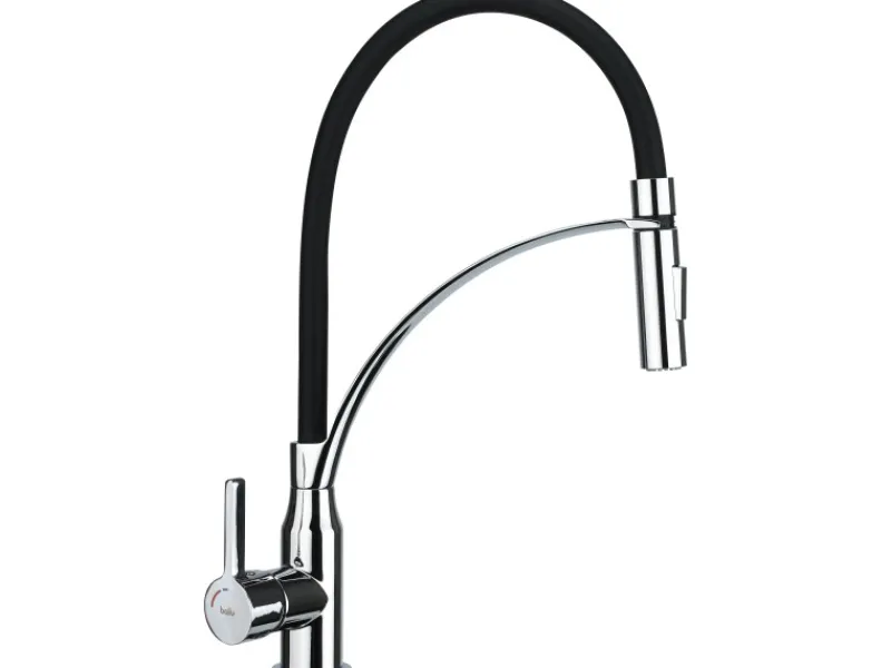 Outlet baliv Küchenarmatur KI-1861 Chrom-Schwarz