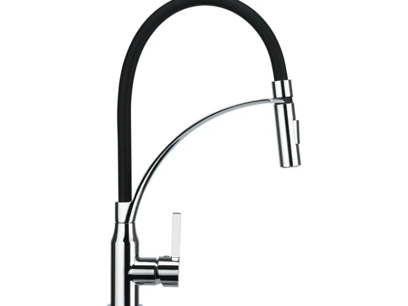 Outlet baliv Küchenarmatur KI-1861 Chrom-Schwarz