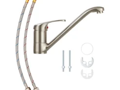 baliv Küchenarmatur KI-5093 Edelstahl-Optik< Einhebelmischer