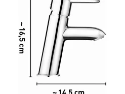 baliv Niederdruck Waschtischarmatur WT-330 N Chrom< Einhebelmischer
