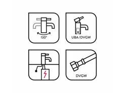 Outlet baliv Niederdruck-Küchenarmatur KI-1183 N Chrom