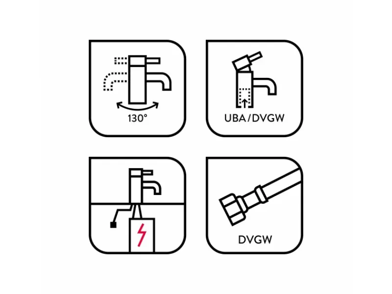 Outlet baliv Niederdruck-Küchenarmatur KI-1183 N Chrom