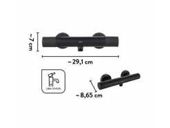 Online baliv Thermostat-Duscharmatur DU-2060 Schwarz