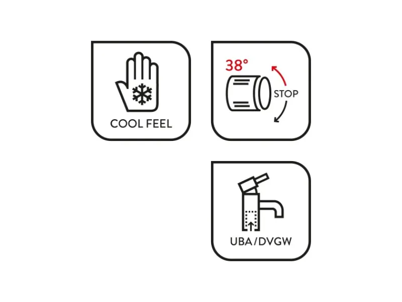 baliv Thermostat-Wannenarmatur WA-5050 Chrom
