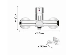 Discount baliv Wannenarmatur WA-5150 Chrom