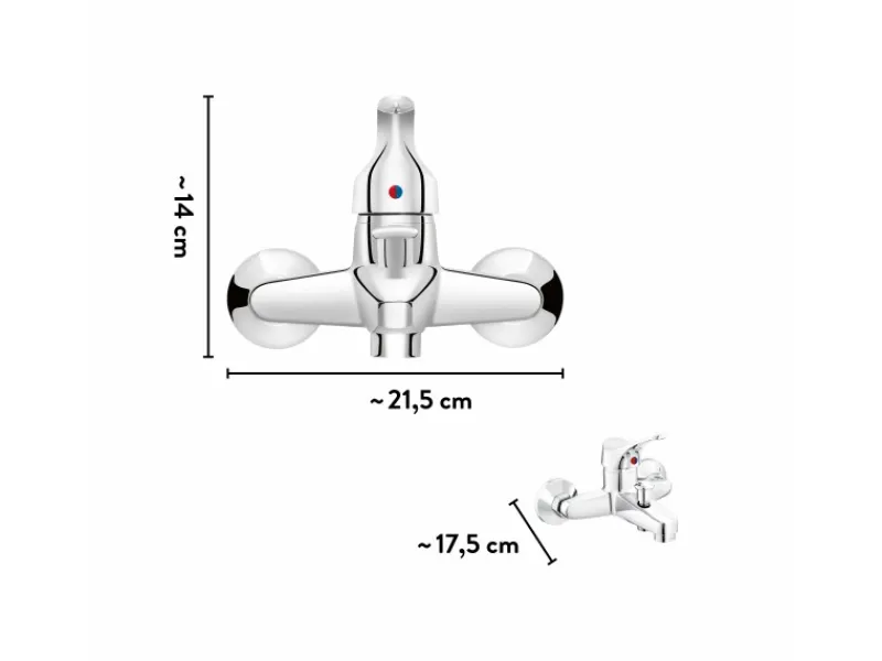 baliv Einhebelmischer<Wannenarmatur WA-5170 Chrom