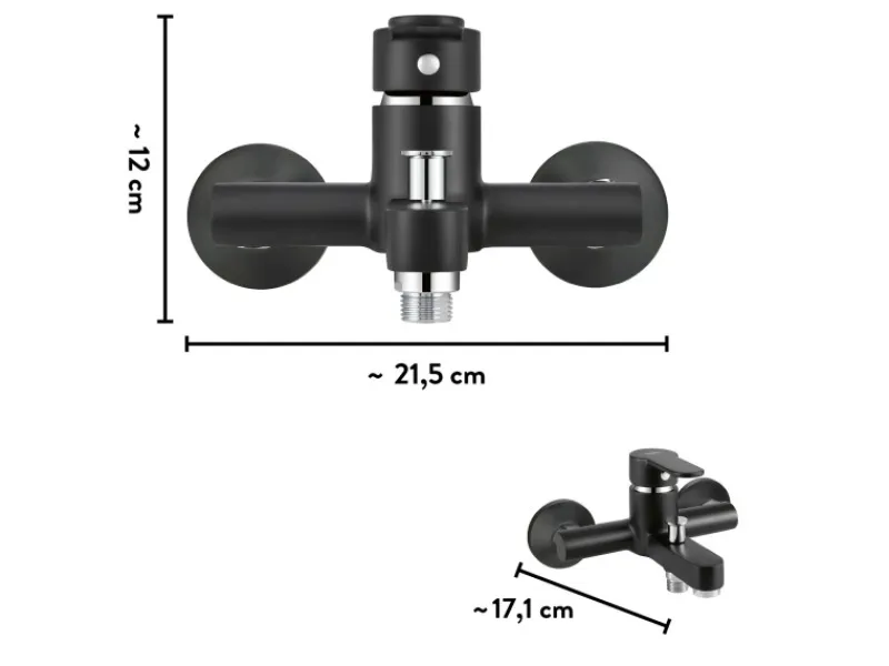 baliv Einhebelmischer<Wannenarmatur WA-5891 -Matt