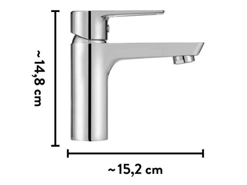 baliv Waschtischarmatur WT-580 Chrom< Einhebelmischer