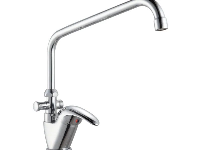baliv Einhebelmischer|Zubehör Für Küchenarmatur<Waschtisch-Kombi-Armatur WT-5371 Chrom für Waschbecken und Badewanne