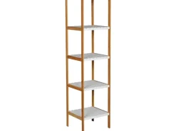 MSV Bambusregal mit 5 Ablagen 34 cm x 33 cm x 140 cm< Küchenregale