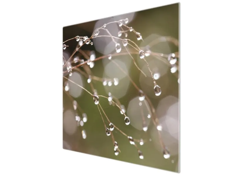 Banjado Herdabdeckplatte Glas 1 Teilig 60x52CM Schneidebrett Herdabdeckung Mit Motiv Tau Auf Zweigen< Herde|Herdabdeckungen