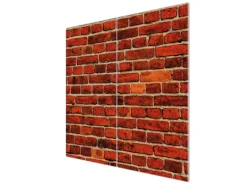 Banjado Herdabdeckplatte Glas 2 Teilig Je 30x52CM Schneidebrett Herdabdeckung Mit Motiv Ziegelwand< Herde|Herdabdeckungen