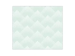 Banjado Schneidebretter|Kochfelder<Herdabdeckplatte Glas 1 Teilig 60x52CM Schneidebrett Herdabdeckung Mit Motiv Strahlen Mint