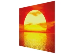 Banjado Herdabdeckplatte Glas 1 Teilig 60x52CM Schneidebrett Herdabdeckung Mit Motiv Sonnenuntergang< Schneidebretter|Herdabdeckungen