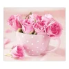 Online Banjado Herdabdeckplatte Glas 1 Teilig 60x52CM Schneidebrett Herdabdeckung Mit Motiv Tasse Voll Rosen
