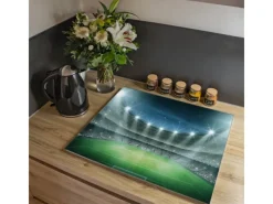 Banjado Herdabdeckplatte Glas 1 Teilig 60x52CM Schneidebrett Herdabdeckung Mit Motiv Arena< Schneidebretter|Herde