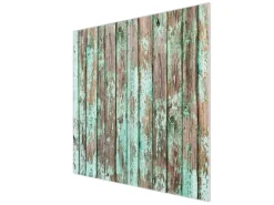 Banjado Herdabdeckplatte Glas 2 Teilig Je 30x52CM Schneidebrett Herdabdeckung Mit Motiv Verwittertes Holz< Schneidebretter|Herdabdeckungen