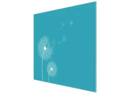 Outlet Banjado Herdabdeckplatte Glas 1 Teilig 60x52CM Schneidebrett Herdabdeckung Mit Motiv Pusteblume 4