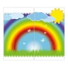 Banjado Herdabdeckplatte Glas 2 Teilig Je 30x52CM Schneidebrett Herdabdeckung Mit Motiv Regenbogen< Herdabdeckungen|Kochfelder
