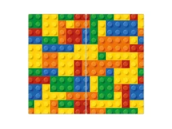 Banjado Herdabdeckplatte Glas 2 Teilig Je 30x52CM Schneidebrett Herdabdeckung Mit Motiv Bausteine< Herdabdeckungen|Herde