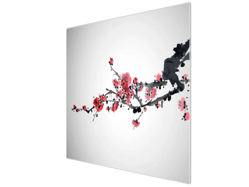 Banjado Herde|Kochfelder<Herdabdeckplatte Glas 1 Teilig 60x52CM Schneidebrett Herdabdeckung Mit Motiv Japanische Blüten 2
