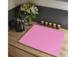 Banjado Herdabdeckplatte Glas 1 Teilig 60x52CM Schneidebrett Herdabdeckung Mit Motiv Rose< Schneidebretter|Herde