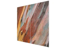 Sale Banjado Herdabdeckplatte Glas 2 Teilig Je 30x52CM Schneidebrett Herdabdeckung Mit Motiv Coloured Wood