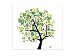 Banjado Herdabdeckplatte Glas 1 Teilig 60x52CM Schneidebrett Herdabdeckung Mit Motiv Laubzauberbaum< Schneidebretter|Herdabdeckungen