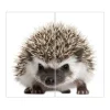 Banjado Herde|Kochfelder<Herdabdeckplatte Glas 2 Teilig Je 30x52CM Schneidebrett Herdabdeckung Mit Motiv Igel