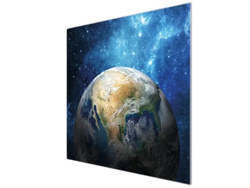 Banjado Herdabdeckplatte Glas 1 Teilig 60x52CM Schneidebrett Herdabdeckung Mit Motiv Erdkugel< Herde|Herdabdeckungen