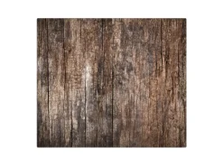 Banjado Herdabdeckplatte Glas 1 Teilig 60x52CM Schneidebrett Herdabdeckung Mit Motiv Altes Holz< Herdabdeckungen|Herde