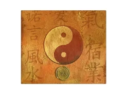 Discount Banjado Herdabdeckplatte Glas 1 Teilig 60x52CM Schneidebrett Herdabdeckung Mit Motiv Yin Yang