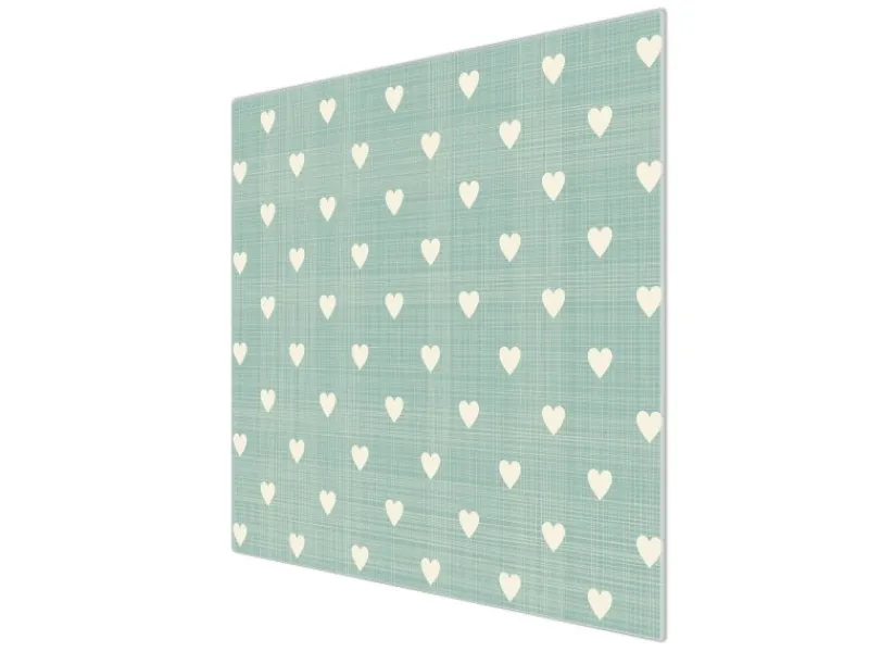 Banjado Herdabdeckplatte Glas 1 Teilig 60x52CM Schneidebrett Herdabdeckung Mit Motiv Muster Herzen< Schneidebretter|Herdabdeckungen