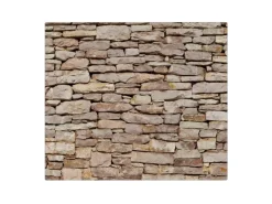 Banjado Kochfelder|Herdabdeckungen<Herdabdeckplatte Glas 1 Teilig 60x52CM Schneidebrett Herdabdeckung Mit Motiv Stadtmauer