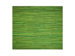 Sale Banjado Herdabdeckplatte Glas 1 Teilig 60x52CM Schneidebrett Herdabdeckung Mit Motiv Bambus Grün