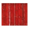 Banjado Schneidebretter|Herdabdeckungen<Herdabdeckplatte Glas 2 Teilig Je 30x52CM Schneidebrett Herdabdeckung Mit Motiv Rote Holzlatten
