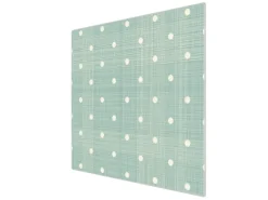 Banjado Schneidebretter|Herde<Herdabdeckplatte Glas 1 Teilig 60x52CM Schneidebrett Herdabdeckung Mit Motiv Punkte Lindgrün