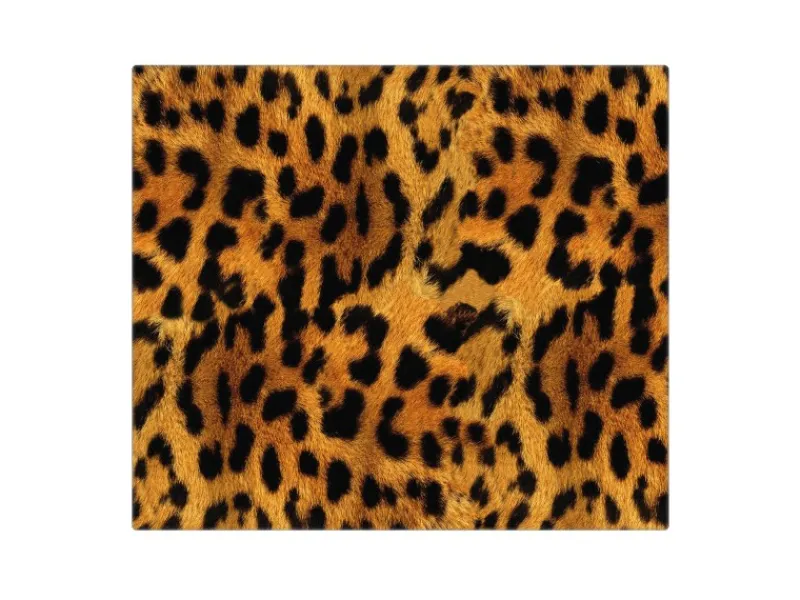 Banjado Herdabdeckplatte Glas 1 Teilig 60x52CM Schneidebrett Herdabdeckung Mit Motiv Leopard< Schneidebretter|Herdabdeckungen