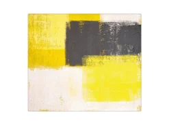 Banjado Schneidebretter|Herde<Herdabdeckplatte Glas 1 Teilig 60x52CM Schneidebrett Herdabdeckung Mit Motiv Abstrakt Gelb