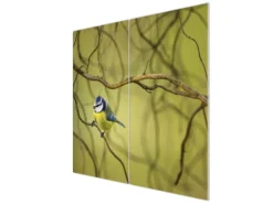 Banjado Herdabdeckplatte Glas 2 Teilig Je 30x52CM Schneidebrett Herdabdeckung Mit Motiv Blaumeise Im Baum< Schneidebretter|Herde