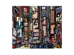 Online Banjado Herdabdeckplatte Glas 1 Teilig 60x52CM Schneidebrett Herdabdeckung Mit Motiv New York Show