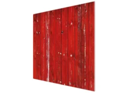 Banjado Herdabdeckplatte Glas 1 Teilig 60x52CM Schneidebrett Herdabdeckung Mit Motiv Rote Holzlatten< Herde|Kochfelder