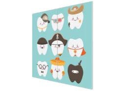 Discount Banjado Herdabdeckplatte Glas 2 Teilig Je 30x52CM Schneidebrett Herdabdeckung Mit Motiv Neun Zähne