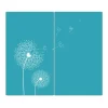 Banjado Schneidebretter|Herdabdeckungen<Herdabdeckplatte Glas 2 Teilig Je 30x52CM Schneidebrett Herdabdeckung Mit Motiv Pusteblume 4