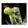 Banjado Herdabdeckungen|Schneidebretter<Herdabdeckplatte Glas 1 Teilig 60x52CM Schneidebrett Herdabdeckung Mit Motiv Brasilianischer Cocktail