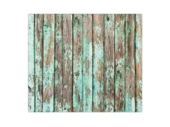 Banjado Herdabdeckplatte Glas 1 Teilig 60x52CM Schneidebrett Herdabdeckung Mit Motiv Verwittertes Holz< Schneidebretter|Herde
