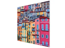 Banjado Herdabdeckplatte Glas 1 Teilig 60x52CM Schneidebrett Herdabdeckung Mit Motiv Häuserberg< Schneidebretter|Herdabdeckungen