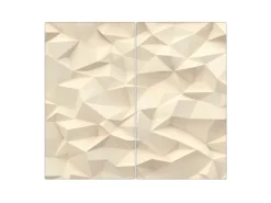 Banjado Herdabdeckplatte Glas 2 Teilig Je 30x52CM Schneidebrett Herdabdeckung Mit Motiv Steinwand 2< Schneidebretter|Herdabdeckungen